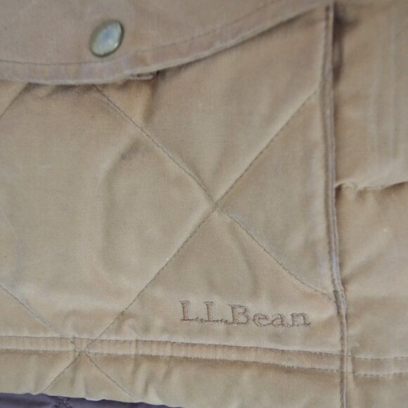 LL Bean Ladies' Treated Quilted Cotton Down Vest Small - Picture 7 of 12